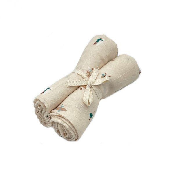 Lot de 2 langes 70x70 cm Gaspard Waikiki