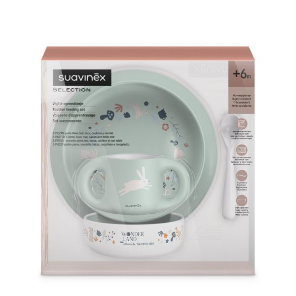 Coffret repas bébé Wonderland Vert