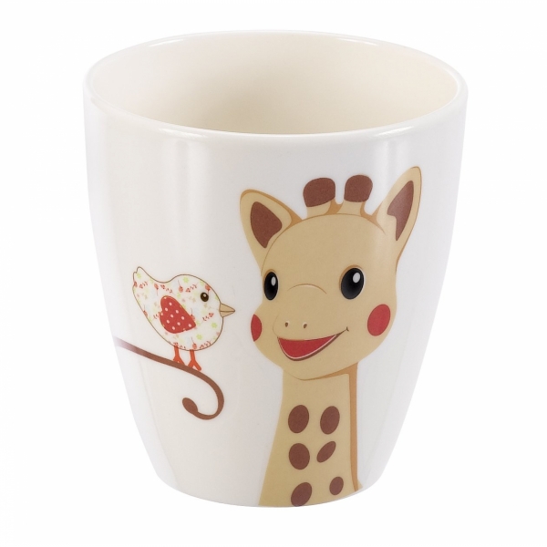 Coffret repas mélamine version kiwi Sophie la girafe