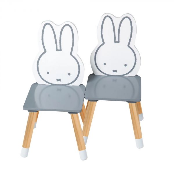 Set d'une table et de deux chaises enfants Miffy