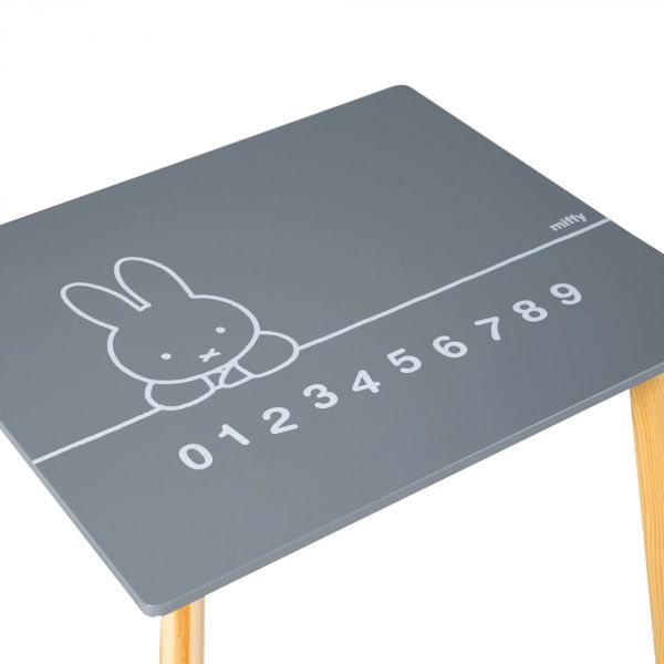 Set d'une table et de deux chaises enfants Miffy