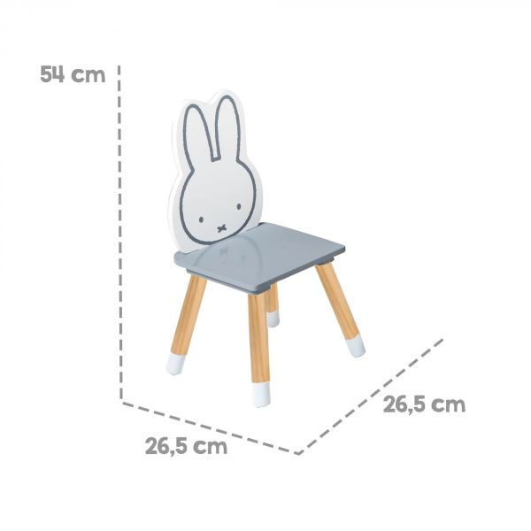 Set d'une table et de deux chaises enfants Miffy