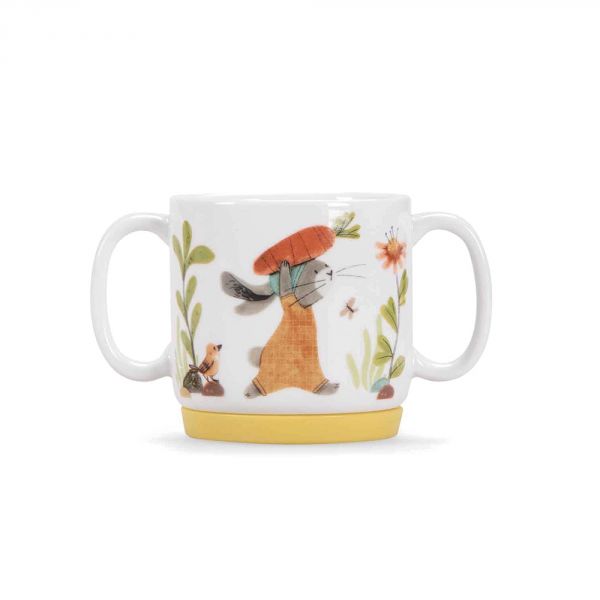 Set vaisselle 3 pièces en porcelaine Trois petits lapins