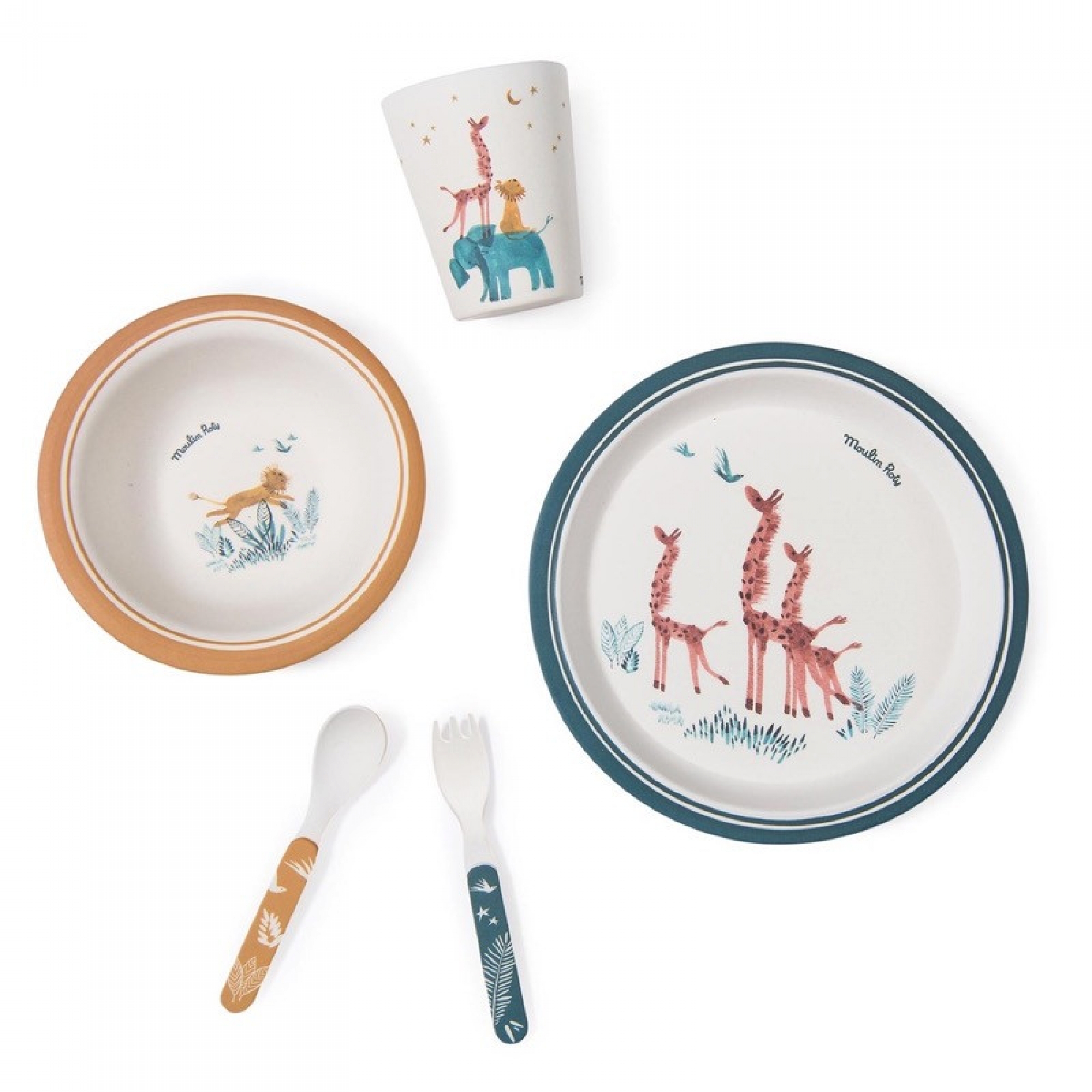 Moulin Roty Coffret Repas Bebe Sous Mon Baobab Made In Bebe