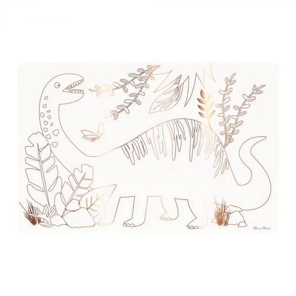 Sets de table à colorier Dinosaures