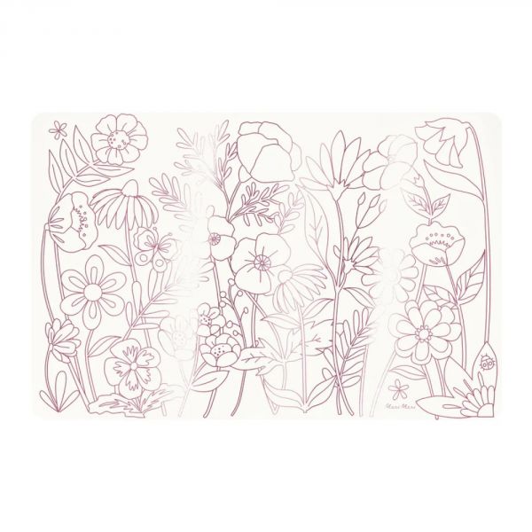 Sets de table à colorier Papillons et Fleurs