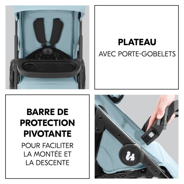 Poussette 4 roues Shop N Care Dusty-Blue
