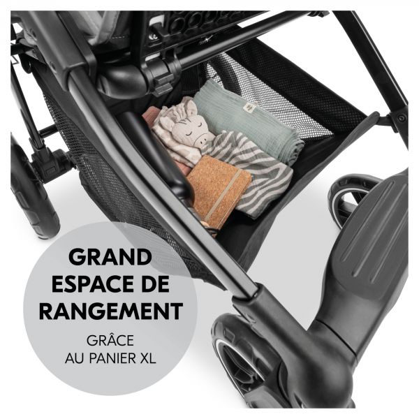 Poussette 4 roues Shop N Care Grey