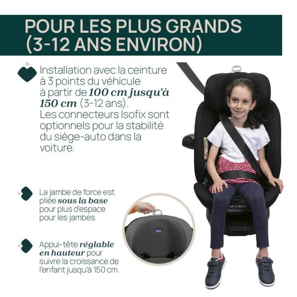 Siège auto Everone I-Size Grey Black