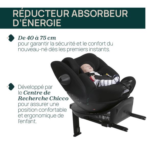 Siège auto Everone I-Size Grey Black