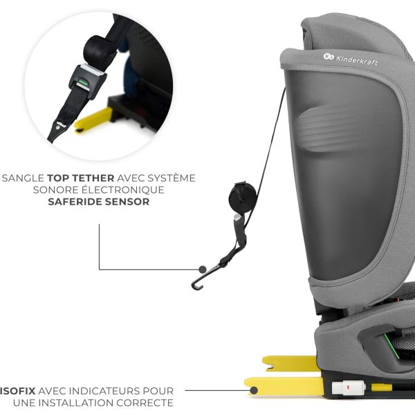 Siège auto Fix2Go I-Size Gris