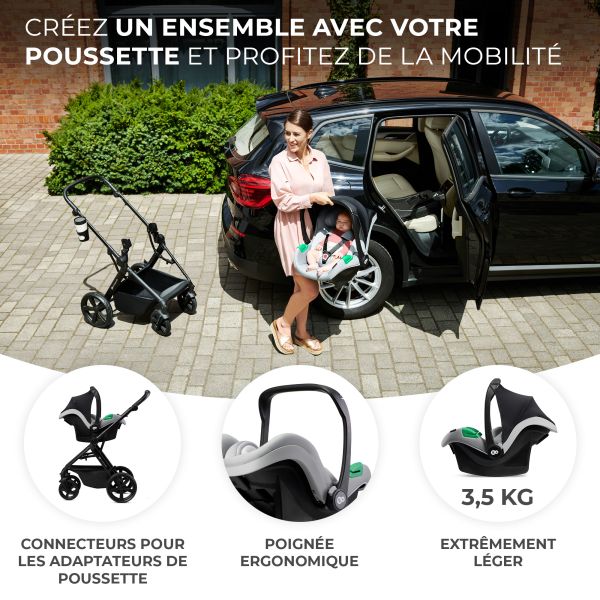 Siège auto Mink Pro 2 i-Size Gris avec base