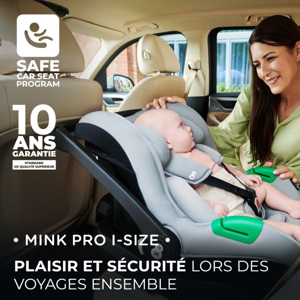 Siège auto Mink Pro 2 i-Size Gris avec base