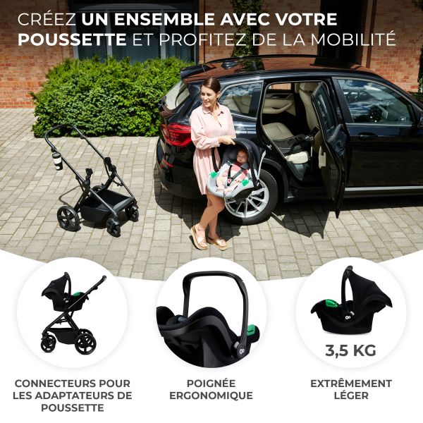 Siège auto Mink Pro 2 i-Size Noir avec base