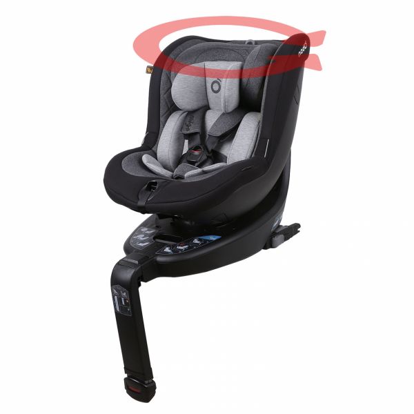 Siège auto pivotant O3 LITE 360° isofix noir 40-105 cm i-Size