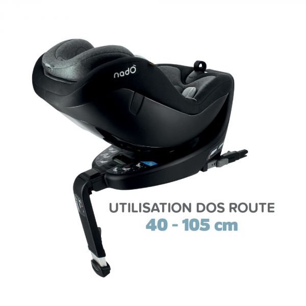 Siège auto pivotant O3 LITE 360° isofix noir 40-105 cm i-Size