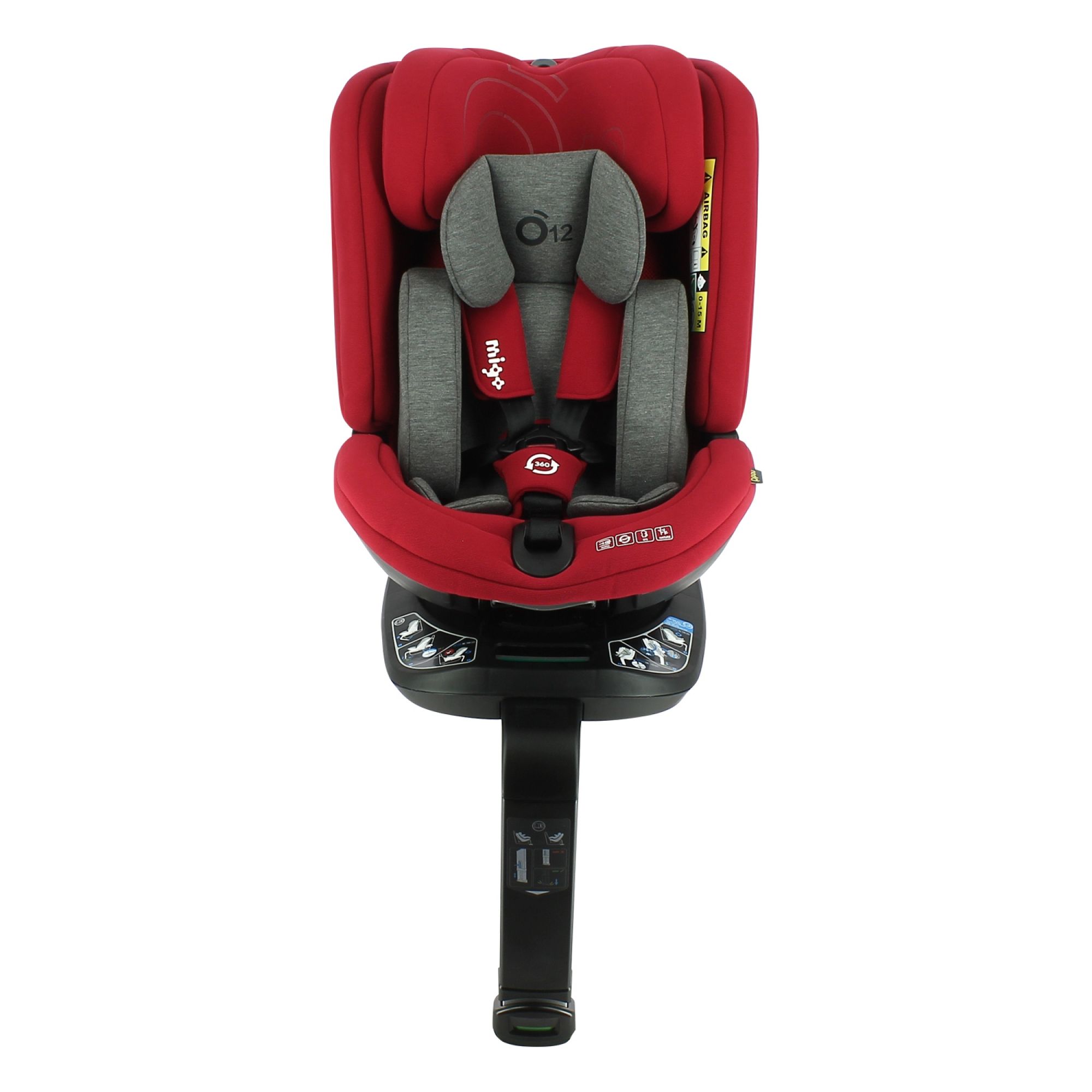 Siége Auto Pivotant 360° Isofix Universel Rouge – Mon Bébé –