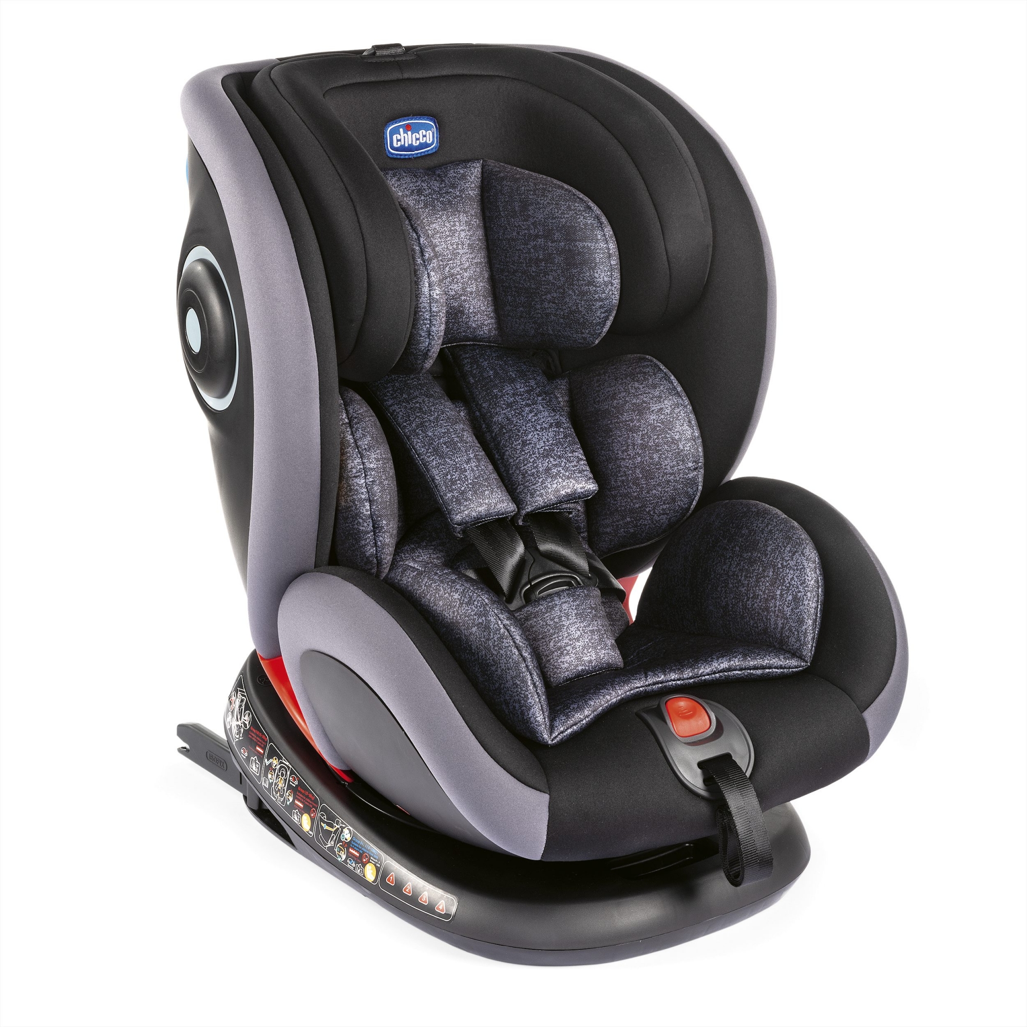 Chicco Siègeauto Seat4Fix 360° Groupe 0/1/2/3 Graphite Made In Bébé
