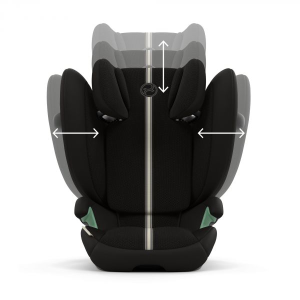 Siège auto pliable i-Size Solution G2 i-Fix Tissu Plus Moon Black