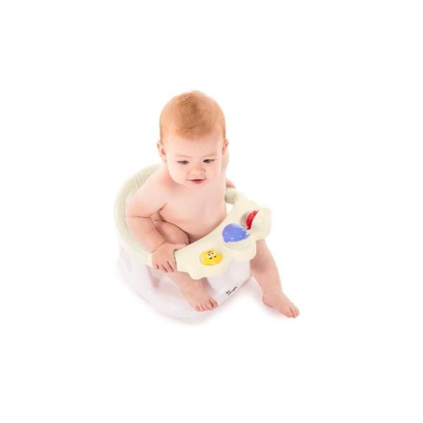 Siège de bain bébé sécurisé avec jouets intégrés Dune