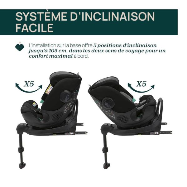 Siège auto FullSeat 360 i-Size Black satin