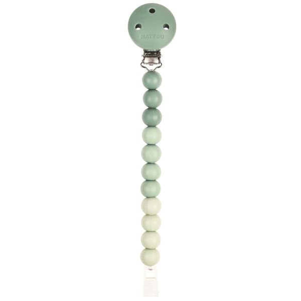Attache sucette en silicone Vert