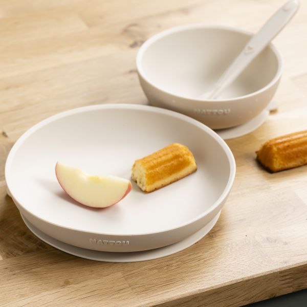 Coffret repas 3 pièces en silicone argile
