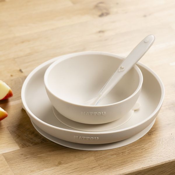 Coffret repas 3 pièces en silicone argile