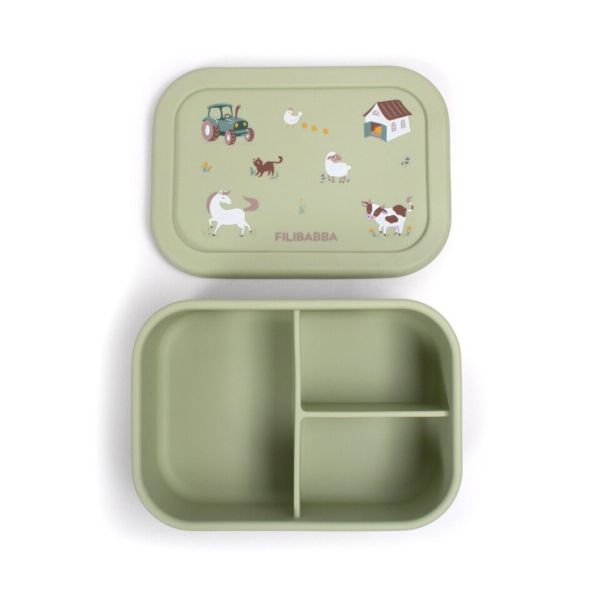 Boîte à lunch en silicone Bog Green