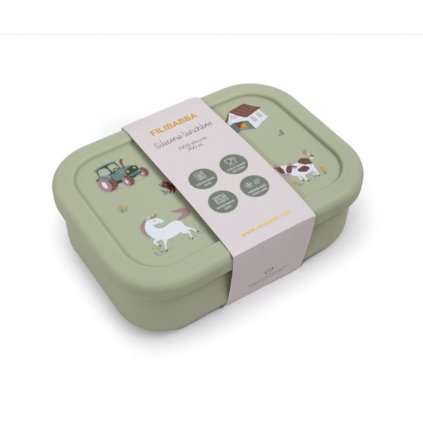 Boîte à lunch en silicone Bog Green