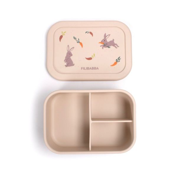 Boîte à lunch en silicone Toasted Almond