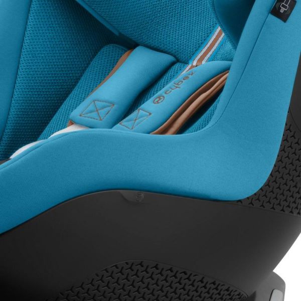 Siège auto Sirona Gi i-Size Tissu Plus - Beach Blue avec base