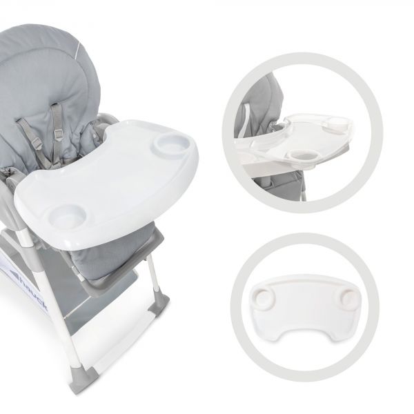 Chaise haute pliable Sit N Relax 3 en1 Stretch gris