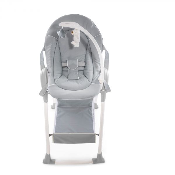 Chaise haute pliable Sit N Relax 3 en1 Stretch gris