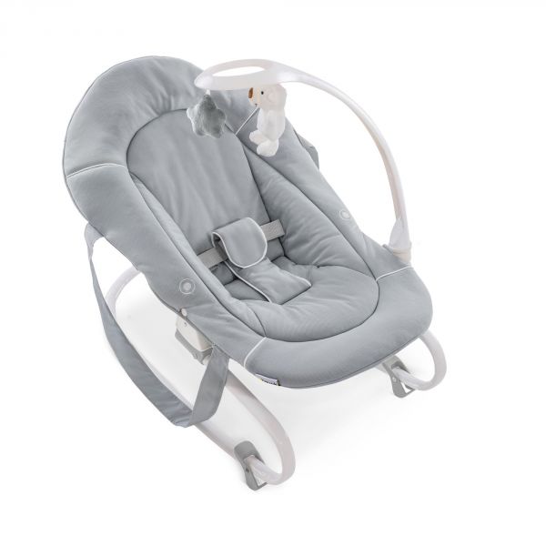 Chaise haute pliable Sit N Relax 3 en1 Stretch gris