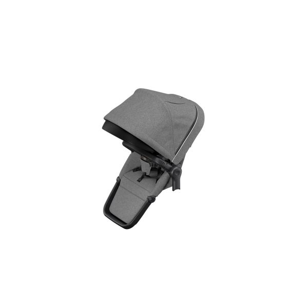 Siège poussette Sleek Sibling - Grey Melange on Black