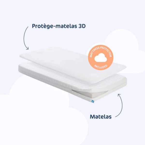 Matelas bébé 70x140cm Pack Essential
