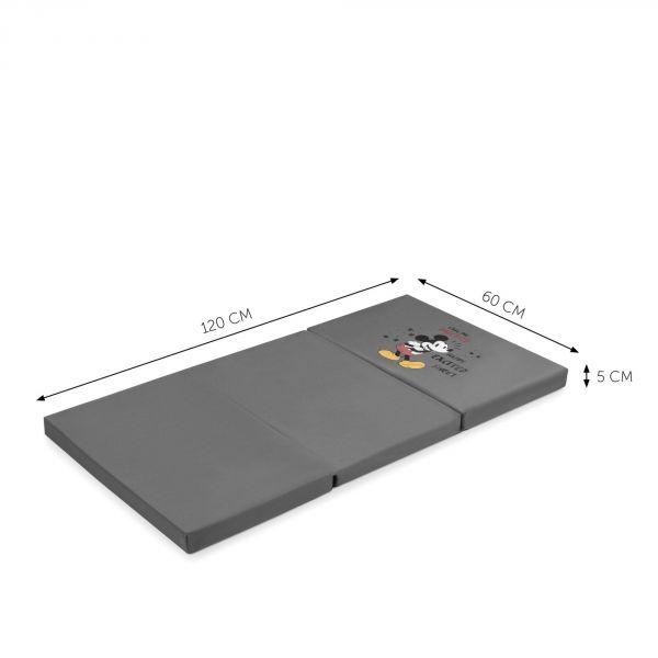 Matelas pour lit parapluie 60 x120 cm Mickey Mouse Grey