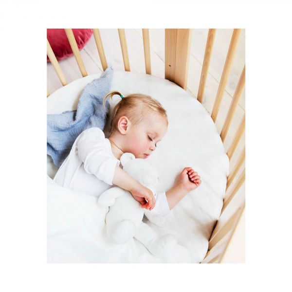 Drap housse lit Mini Sleepi Blanc