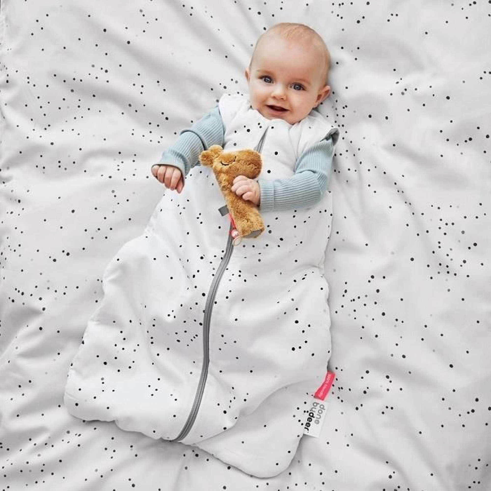 Gigoteuse hiver 6-18 mois Dreamy dots blanche - Made in Bébé