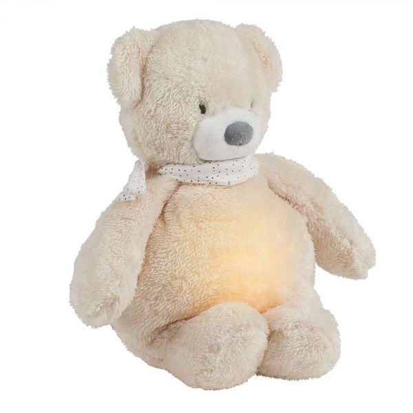 Veilleuse Sleepy peluche ours beige
