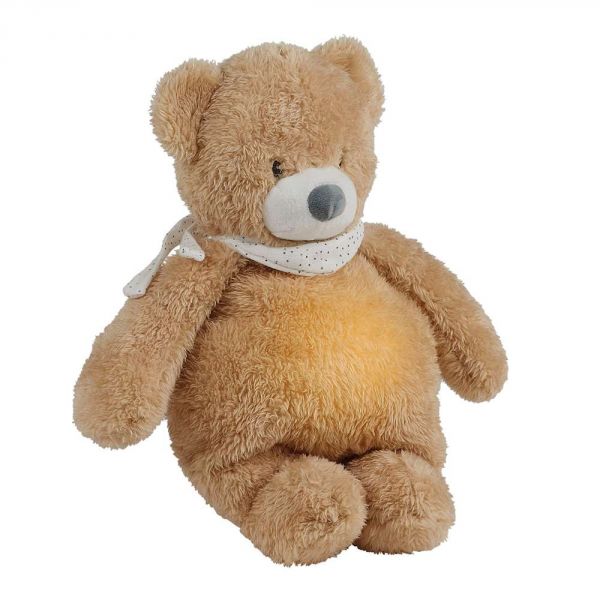 Veilleuse Sleepy peluche ours brun