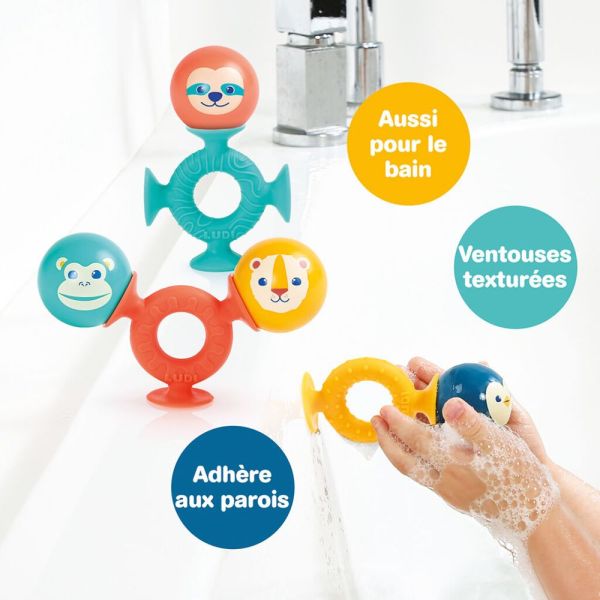 Jeu d'éveil à ventouses et balles sonores Smac Pop