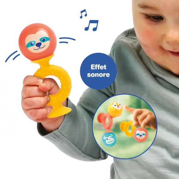 Jeu d'éveil à ventouses et balles sonores Smac Pop