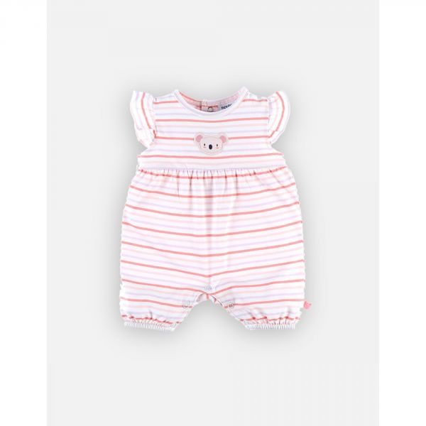Pyjama combishort rayée Smart Girls 6 mois