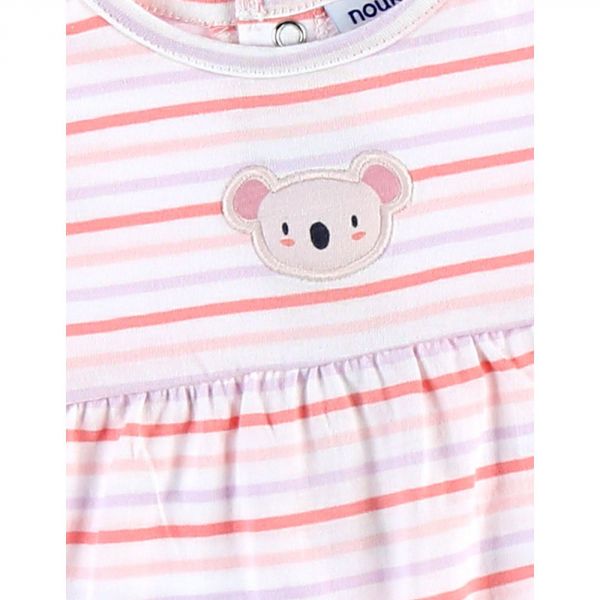 Pyjama combishort rayée Smart Girls 6 mois