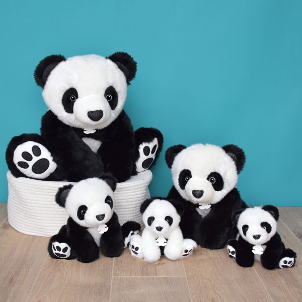 Peluche Panda So Chic Noir 25 cm
