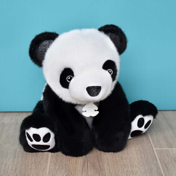 Peluche Panda So Chic Noir 25 cm