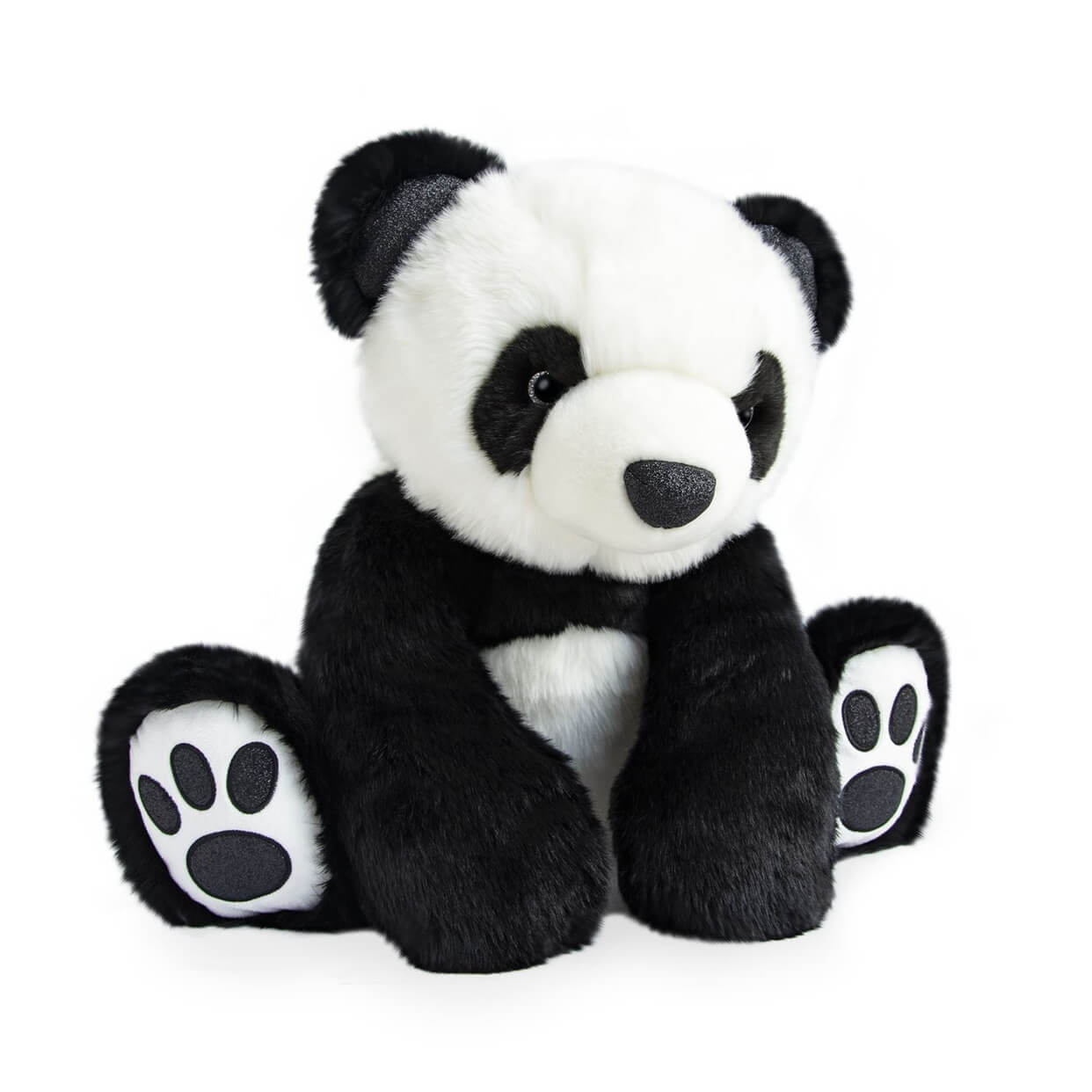 Histoire d Ours Peluche Panda So Chic Noir 50 cm Made In