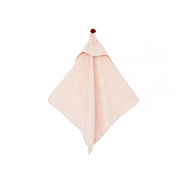 Cape de bain bébé So Cute coton bio pink